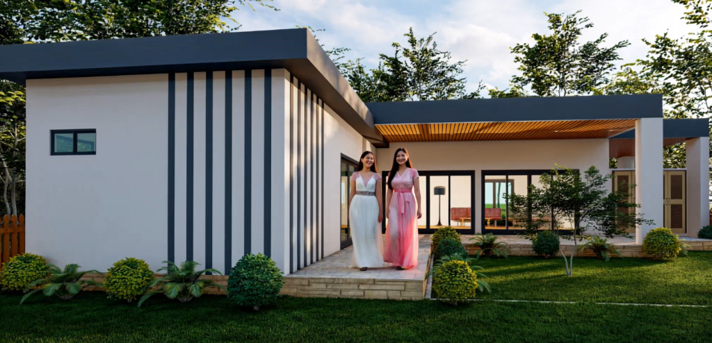 135m2 लिविंग एरिया विला