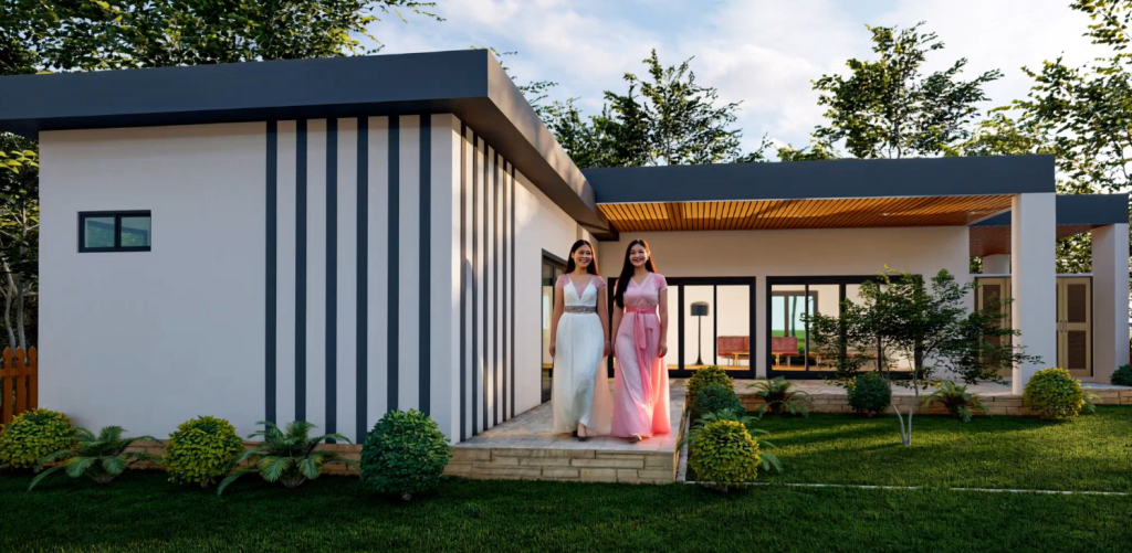 135m2 लिविंग एरिया विला